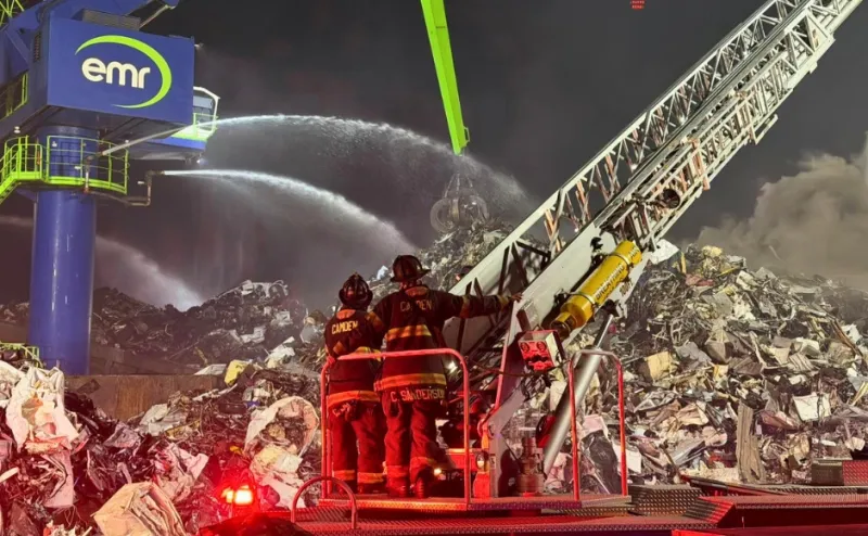 EMR Shuts Down Camden City Scrapyard Operations After 15 Fires in Six Years
