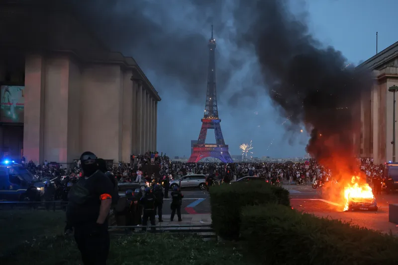 Paris Saint-Germain parade held after clashes marred championship win