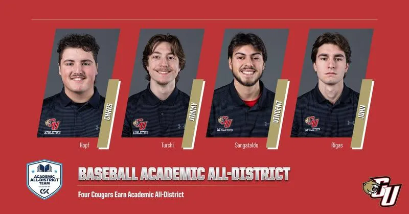 Hopf, Turchi, Sangataldo, Rigas Selected to CSC Academic All-District Baseball Team
