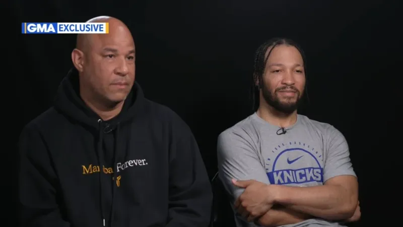 Knicks star Jalen Brunson, dad Rick Brunson talk making NBA history