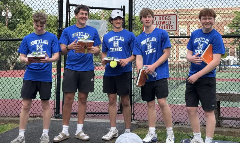 Montclair Boys Tennis Stymied from Moving up State Playoff Ladder