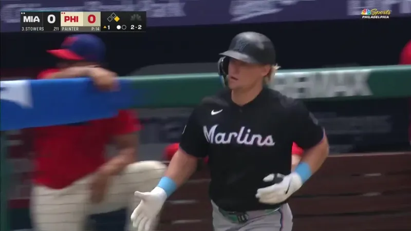 Stowers homers twice, drives in 5 runs to power the Marlins past th...