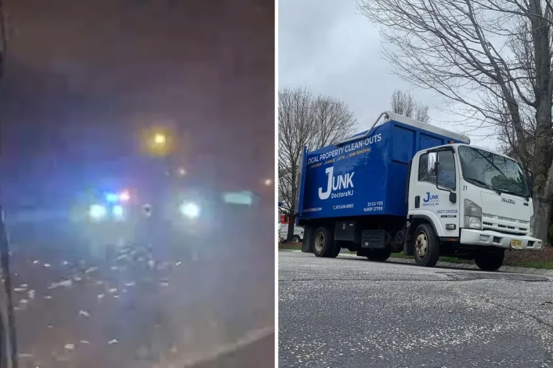 TikTok livestream captures stolen truck crash in Morris County