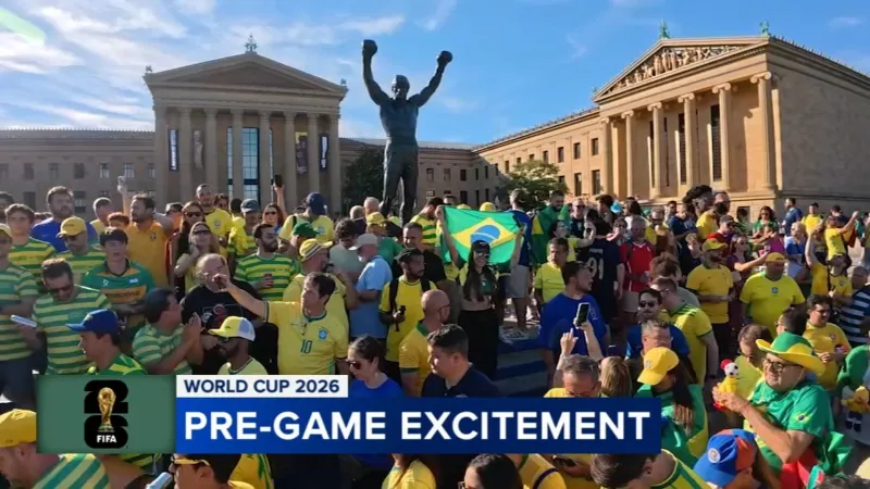Brazil, Haiti fans fill Philadelphia ahead of Friday's World Cup match