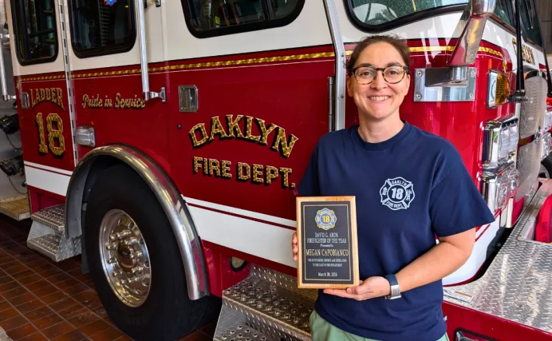 Megan Capobianco: Oaklyn's First Female Firefighter of the Year