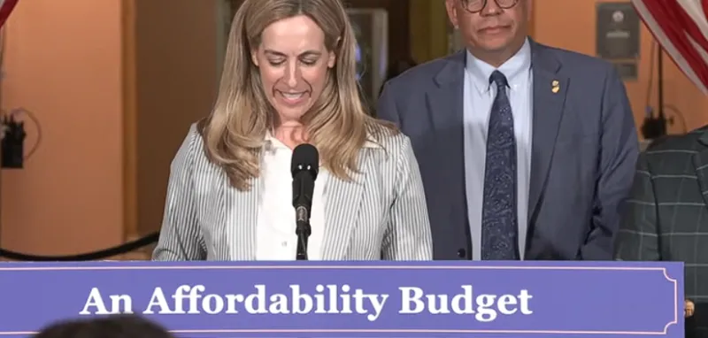 Governor Sherrill Does Budget Endzone Dance, Addresses Jersey City Supplemental