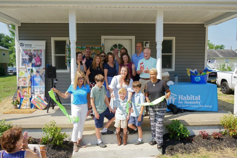 Commissioner Colleen Bianco Bezich attended Habitat for Humanity home dedication