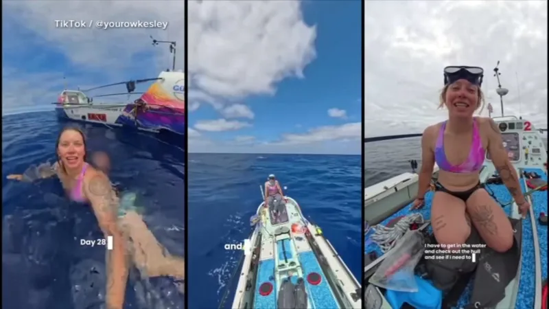 Female American rower completes historic solo journey from CA to HI