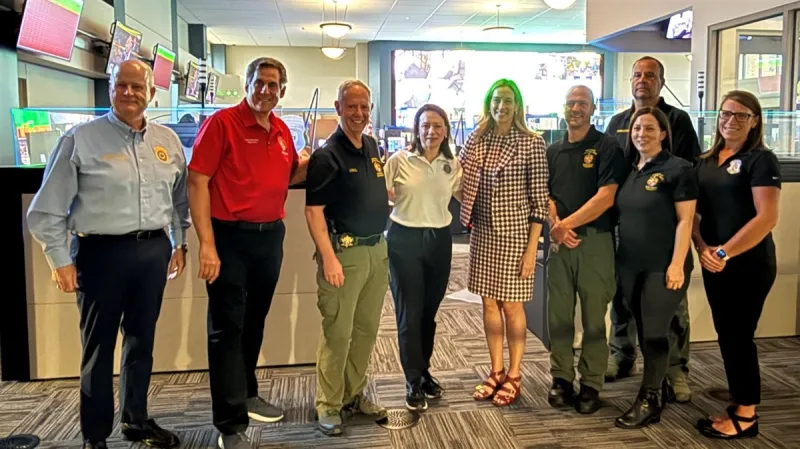 Governor Visits County Emergency Operations After Storms