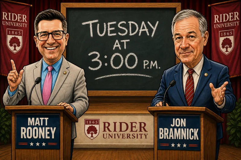 LIVE: Rooney vs. Bramnick at Rider University