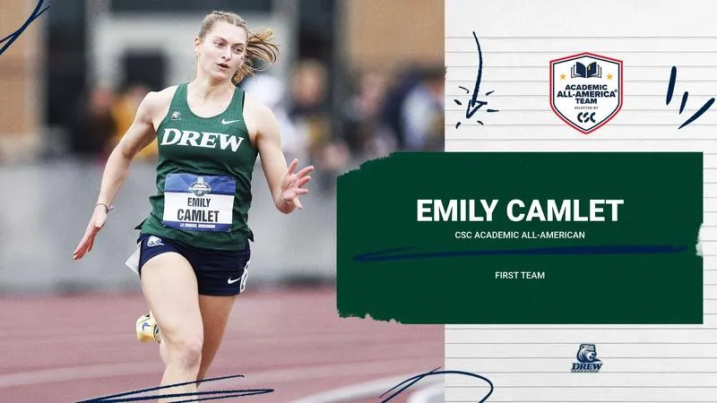 Camlet Becomes First Academic All-American in Drew Track & Field History