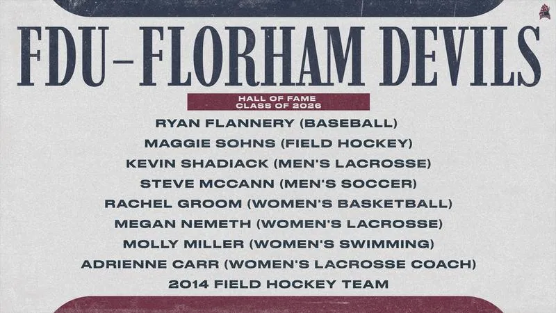 FDU Athletics Announces Devils Hall of Fame Class of 2026