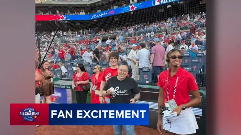 All-Star Game: Delco business owner throws out ceremonial first pitch