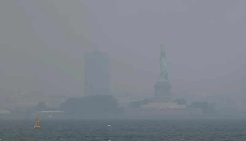 Wildfire smoke blankets NJ