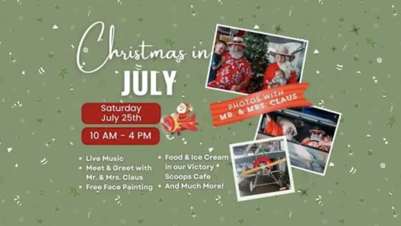 Christmas in July Brings Santa, Music, and Family Fun to Aviation Museum
