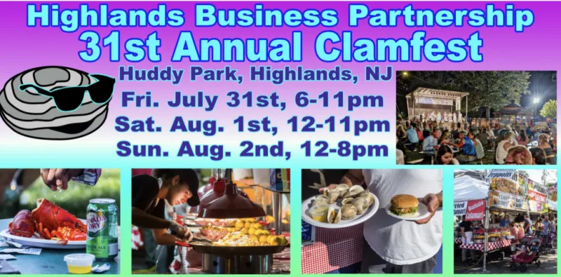 31st Annual Highlands Clam Fest Set for July 31 -- August 2
