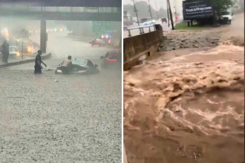 Tuesday storms flood North Jersey, force dozens of rescues