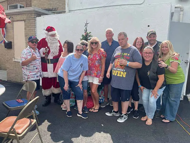Harrison-East Newark Elks host Christmas in July for veterans