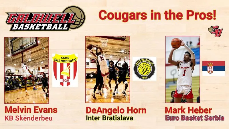 Evans, Horn, Heber Sign Professional Basketball Contracts