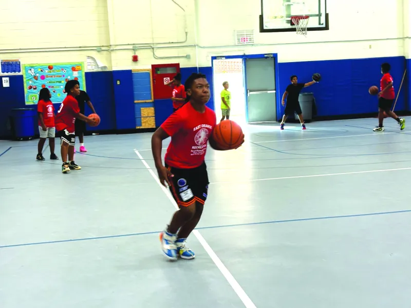 Having fun playing hoops at East Orange Rec Camp - Photo Gallery