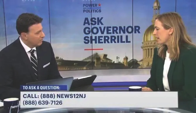 Sherrill on News 12: "I don't have a problem with voter ID."