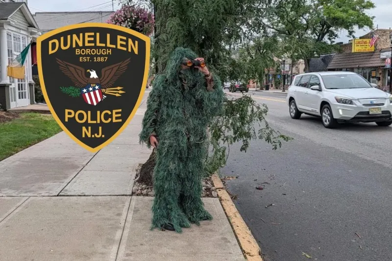 You won't believe what this 'shrub' was really doing on a NJ road