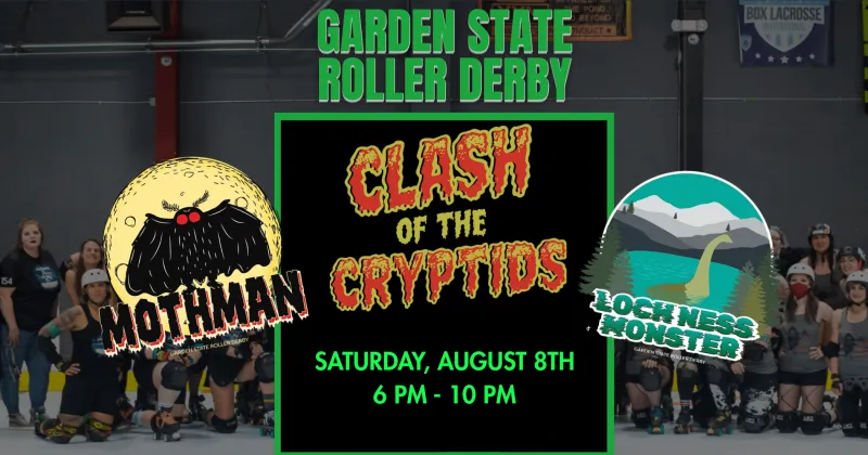 Garden State Roller Derby Cryptids Clash Double Header this Saturday
