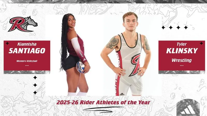 Santiago and Klinsky Named 2025-26 Clair Bee Rider Athletes of the Year