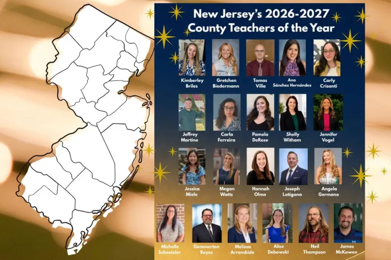 NJ names 21 County Teachers of the Year - one will take top honor