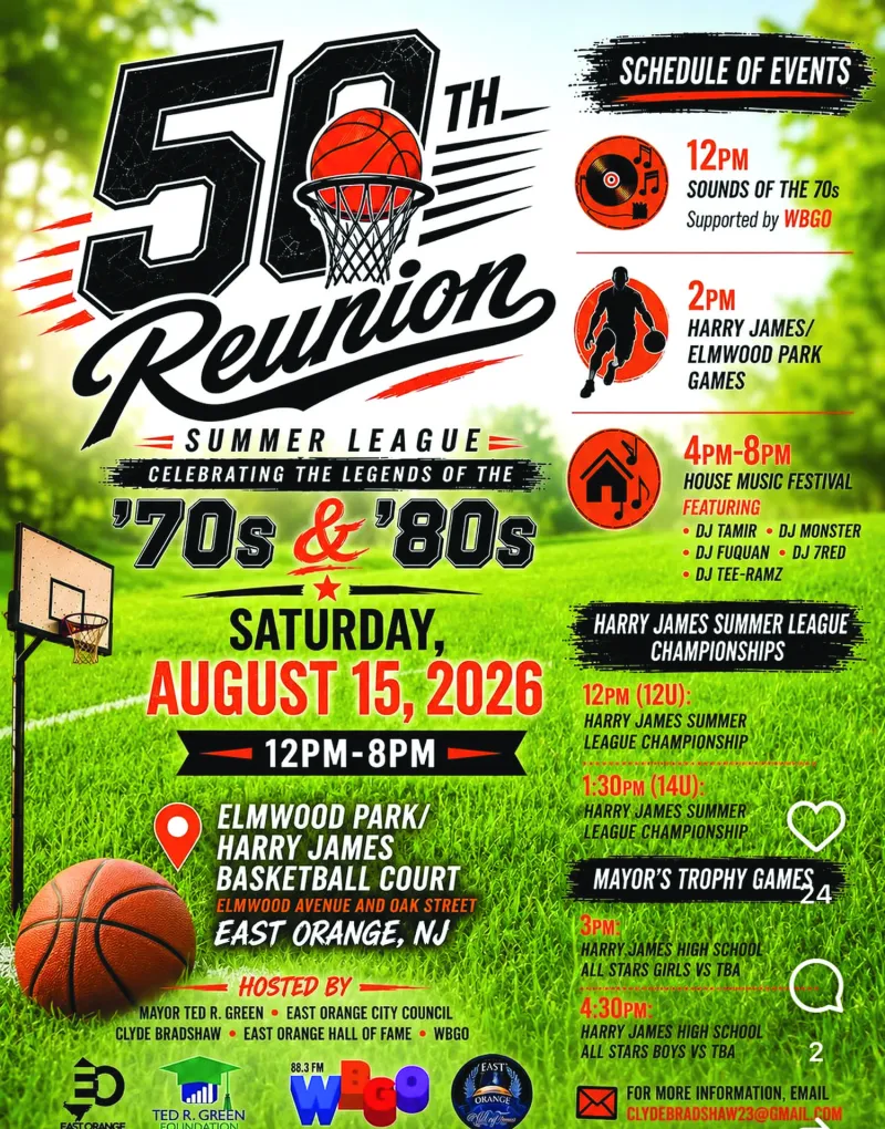 East Orange celebrates 50th Reunion Summer League with basketball, music