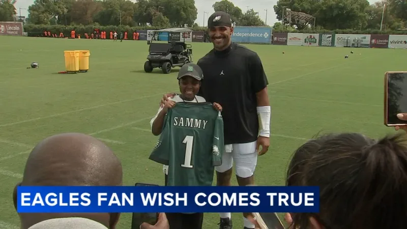 12-year-old has wish fulfilled by Eagles after helping homeless