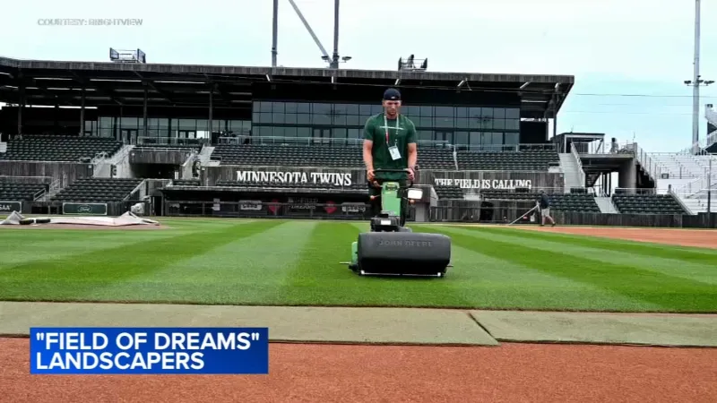 Grounds crew from Blue Bell helped build Field of Dreams game site