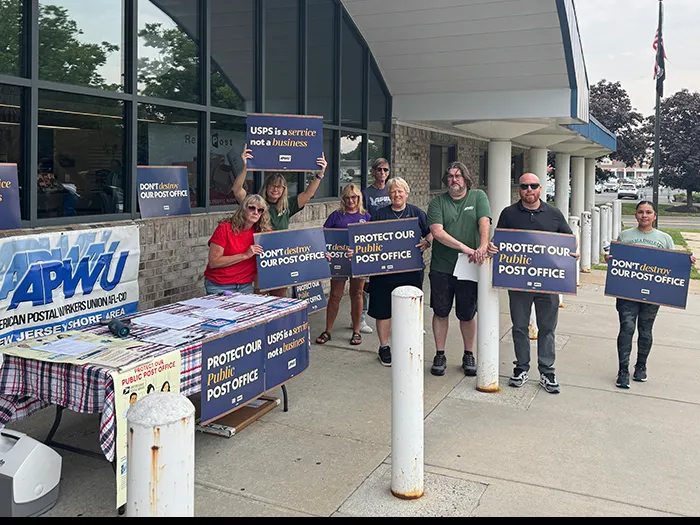 Postal Workers Rally Against Privatization