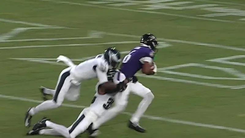 Ja'Kobi Lane has TD catch on promising night for Ravens rookie rece...
