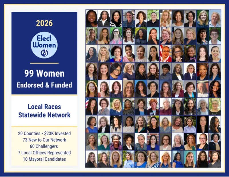 Elect Women NJ Announces Record Investment in 99 Women Running Across New Jersey
