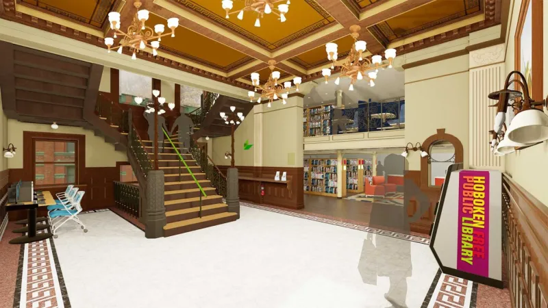 Hoboken Public Library Closes for a Restoration of Its Historic 1897 Interior