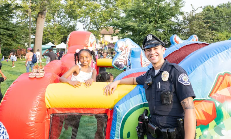 Camden County PD hosted Summer Fun Night in East Camden