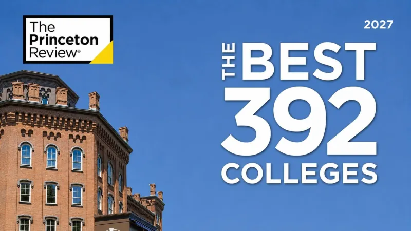 The Princeton Review Names Monmouth University One of the Nation's Best Colleges for 2027