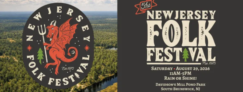 The 2026 New Jersey Folk Festival Returns Saturday August 29, 2026.