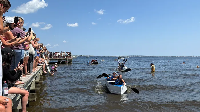 Cardboard Boat Race Can't Be Sunk
