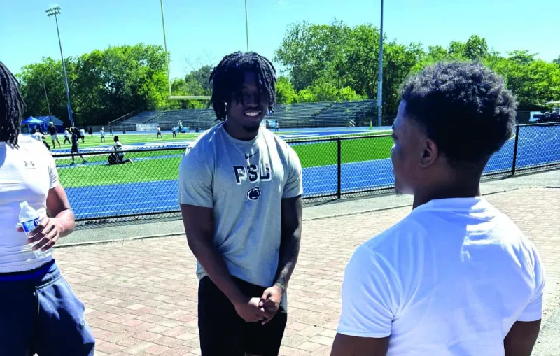 Former Irvington HS football players compete on college teams