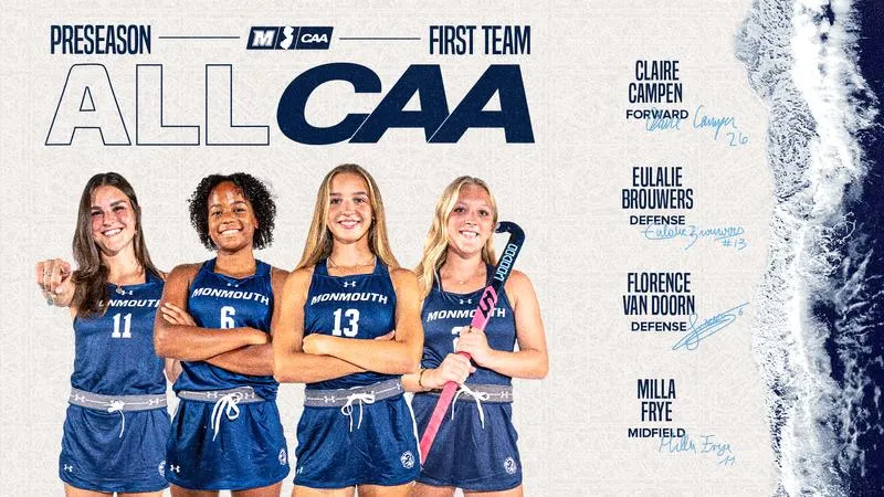 Monmouth Field Hockey Leads Conference with Four Preseason All-CAA Selections