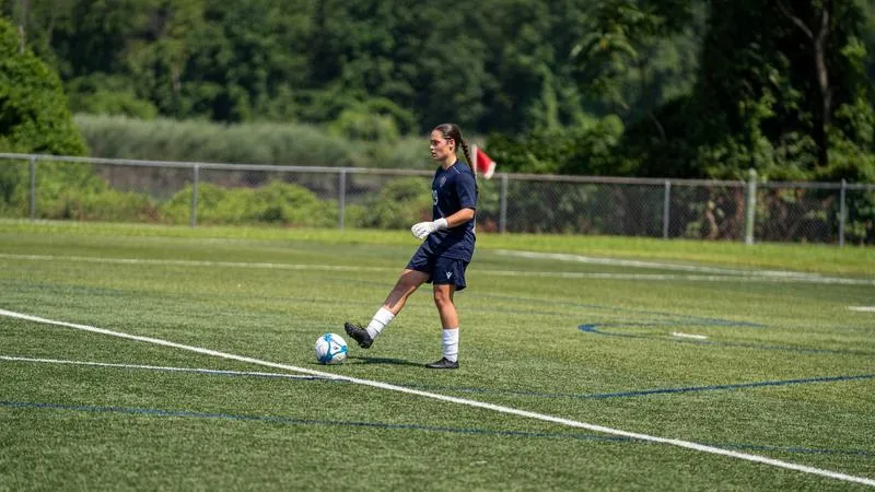 LeBlanc Records Career High in Saves in 2-1 Defeat at Maryland