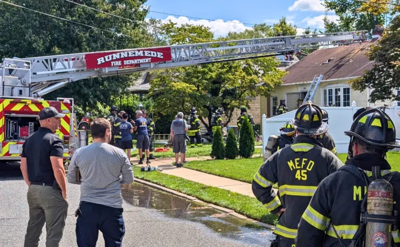 Haddon Heights Man Suffers Minor Burns in All-Hands House Fire