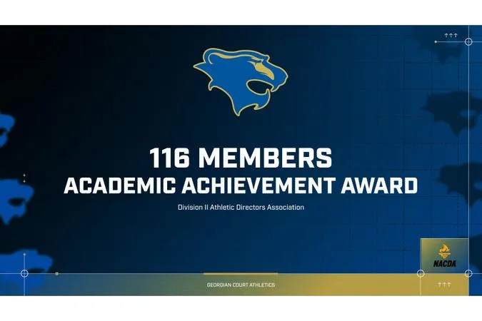 Georgian Court Sees 116 Student-Athletes Earn D2ADA Academic Achievement Award