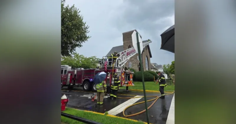 Lightning strike may have caused New Jersey church fire, neighbors say