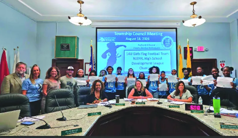West Orange PAL14U Girls Flag football team feted for winning title
