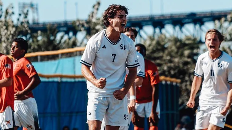McErlain's Two Goals Lifts Men's Soccer to Home Opening Win over VMI