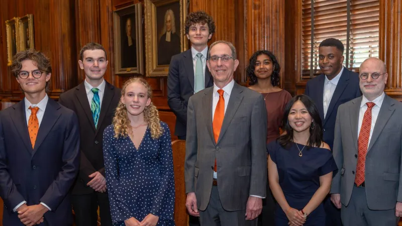 Undergraduate prizes awarded to seven students for academic achievement