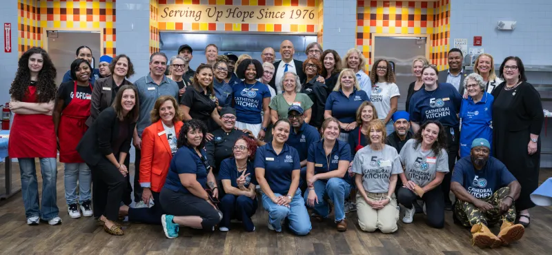 Commissioners joined Senator Cory Booker for service event at Cathedral Kitchen